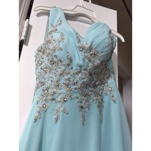 Light blue formal/prom dresses